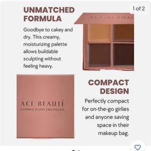 Ace beauty cream contour/ foundation pallet.